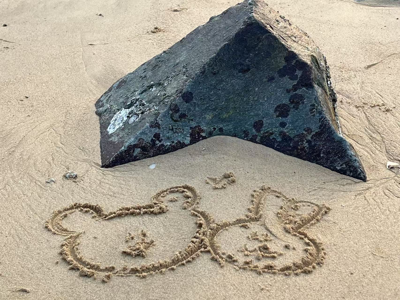 bear & rabbit on Gulang Island's Beach